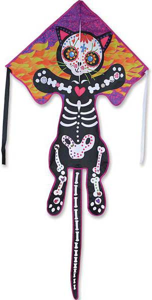 Large Easy Flyer Kite - Day of the Dead Cat