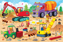 Construction Site Kids' Floor Puzzle (48 Pieces) (36 inches wide x 24 inches high)