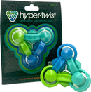 Hyper-Twist by Project Genius is a colorful, interactive fidget toy designed for ages 6 and up. It features a unique triad shape with rotating segments in vibrant green, blue, and turquoise, encouraging endless manipulation and mind-bending challenges.
