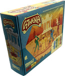 Athena by Project Genius is a mechanical puzzle designed for ages 8-88. The box features vibrant illustrations depicting scenes along an Olympian obstacle course for the brain, showcasing various challenges and characters engaged in playful activities. The product is suitable for one player and includes 50 exciting challenges, perfect for enhancing logical thinking and problem-solving skills.