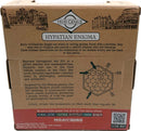 The Hypatian Enigma by True Genius is a mechanical puzzle inspired by the contributions of ancient scholar Hypatia. The product packaging features illustrations of famous landmarks and a detailed description of the puzzle's goal: to align the numerals so that each line equals 38. It's designed to challenge your mathematical skills while paying homage to the historical context of puzzle-solving.