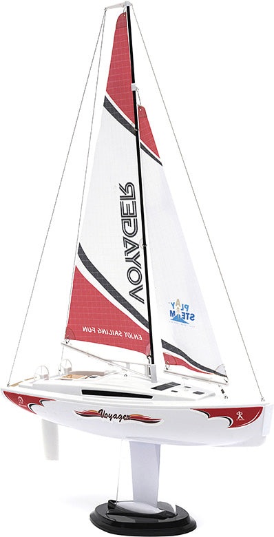 PlaySTEAM Mini Voyager 280 Sailboat in Red