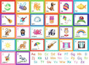 Ravensburger MFP Alphabet 30 pc Puzzle featuring vibrant illustrations of letters from A to Z, with matching images like apple, bee, cat, and more, aimed at enhancing letter recognition and fine motor skills for children.