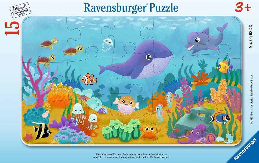 Young Underwater Animals (15 pc Puzzle)