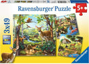 Forest/Zoo/Domestic Anim. 3x49 Pc Puzzle