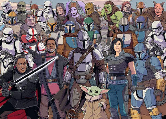 Jigsaw Puzzle Star Wars: The Mandalorian Challenge - 1000 Pieces Puzzle