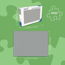 The Hidden World of Fairies jigsaw puzzle by Ravensburger, featuring a 4000-piece challenge. The sturdy box is 43 cm wide and 30 cm high, with dimensions for the completed puzzle measuring 138 cm wide by 92 cm high. Ideal for puzzle enthusiasts and fairy lovers alike.