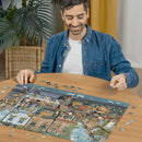 Jigsaw Puzzle Riverside Town 1000pc - 1000 Pieces Puzzle