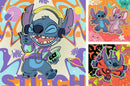 The Stitch 3x49 pc Puzzle features vibrant, playful artwork of Stitch, a beloved character from Disney's 'Lilo & Stitch.' The jigsaw captures Stitch's mischievous personality, surrounded by colorful patterns and themes from the movie. It's perfect for fans and puzzle lovers of all ages.