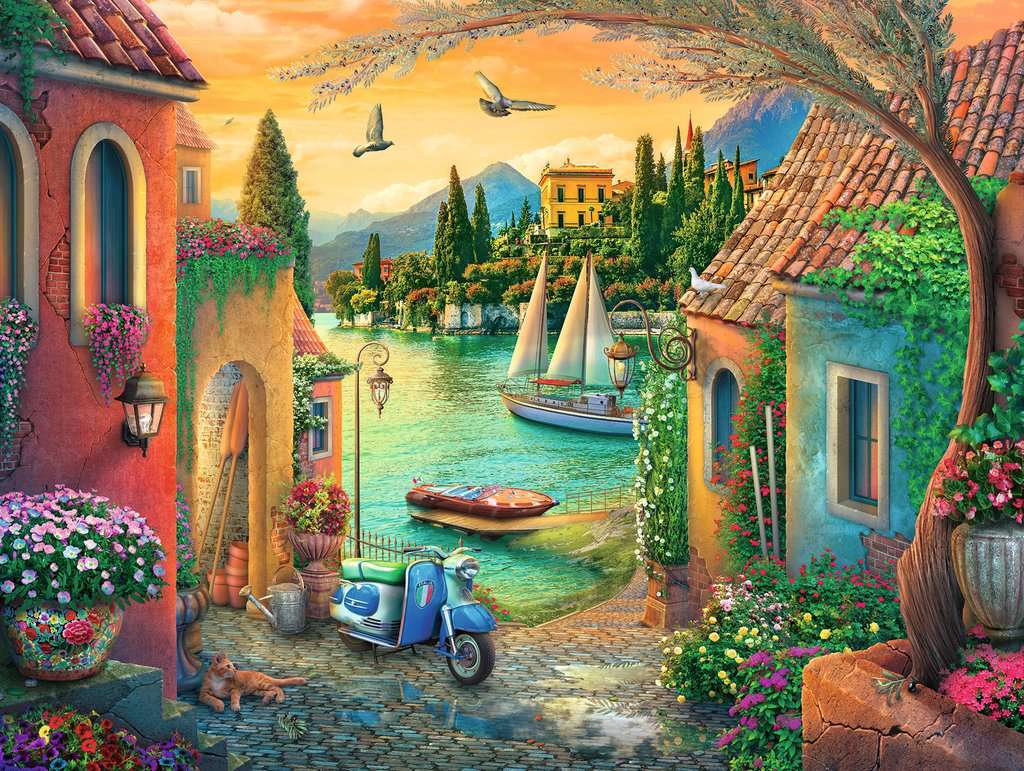 European Villa Views 750 Pc Puzzle LF