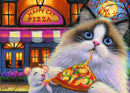 Happy Cat Pizza 35 Pc Puzzle