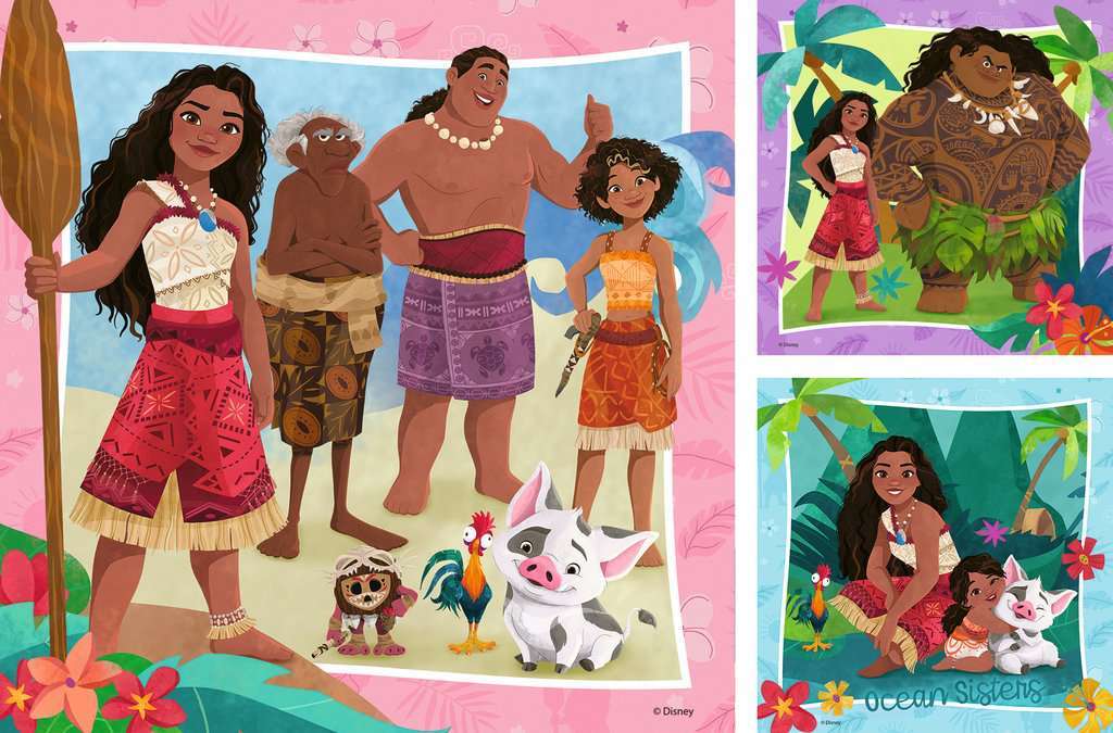 Moana 2 Off To New Adventures 3x49 pc Puzzle