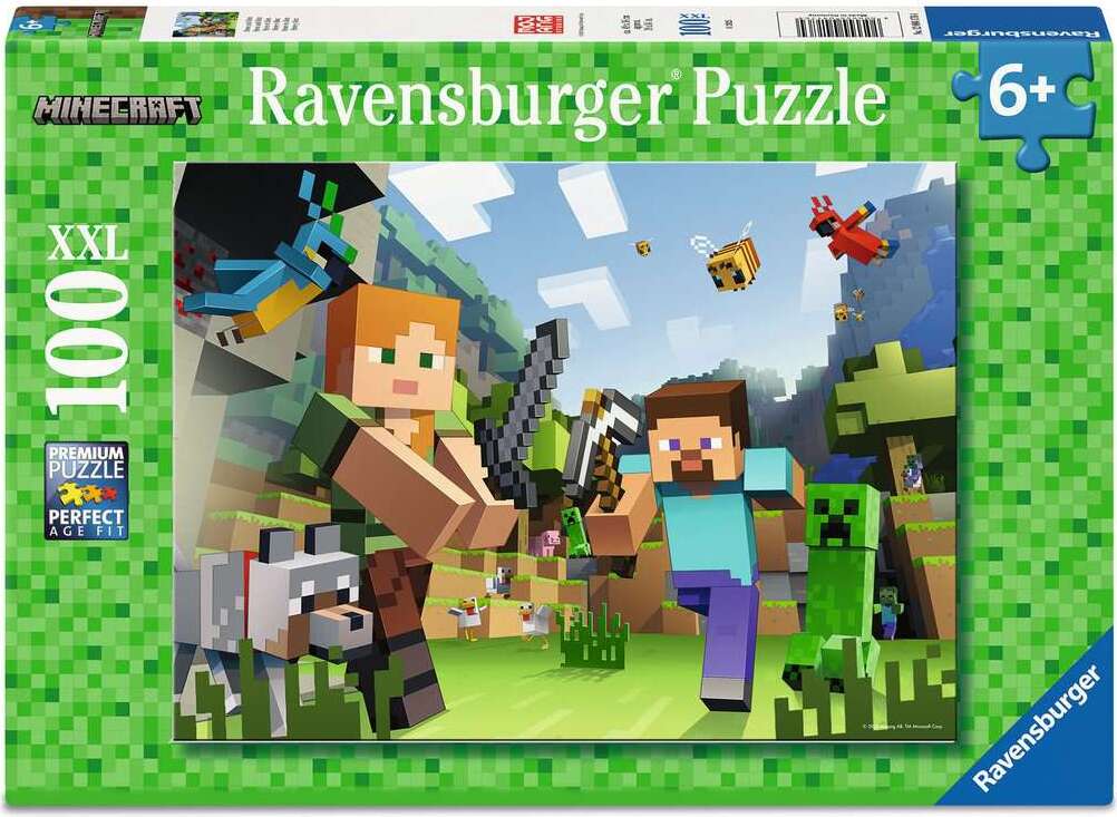 Minecraft Steve and Alex 100 Pc Puzzle | EurekaPuzzles