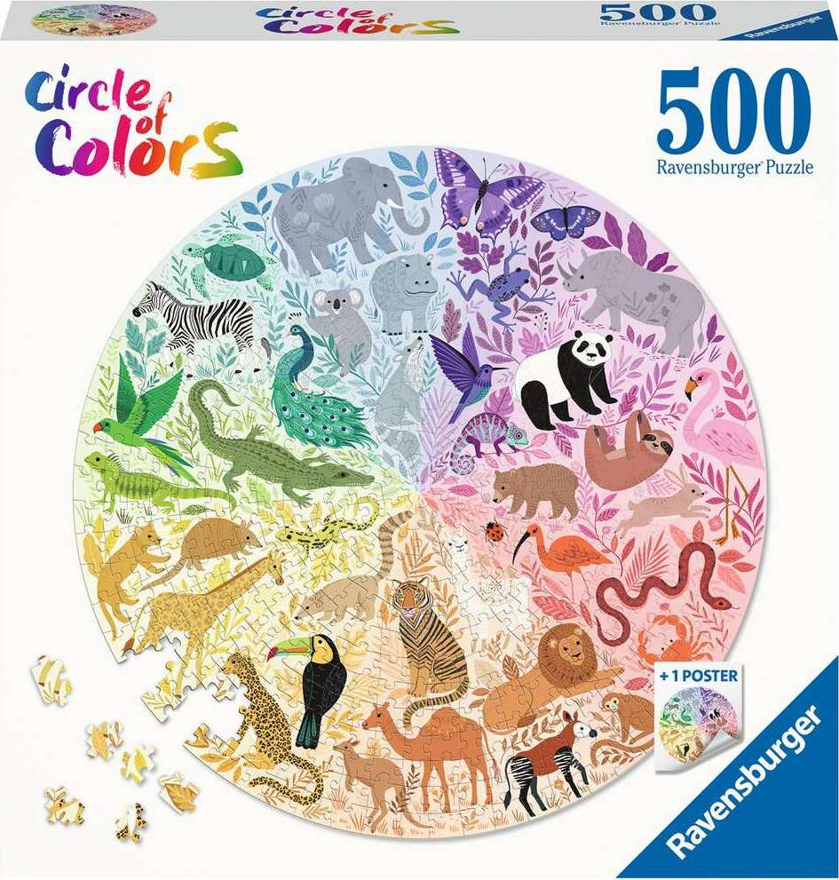 Animals 500 pc Round Puzzle