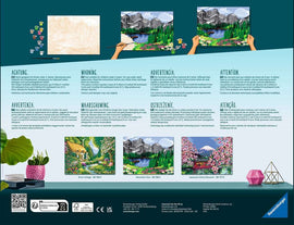 CreArt Japanese Cherry Blossom DIY kit featuring a vibrant painting of cherry blossoms with a Japanese temple in the background. The kit includes paint and tools for creating a beautiful artwork. Ideal for artists and craft enthusiasts.