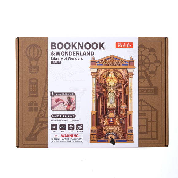 Rolife Library of Wonders Book Nook Box