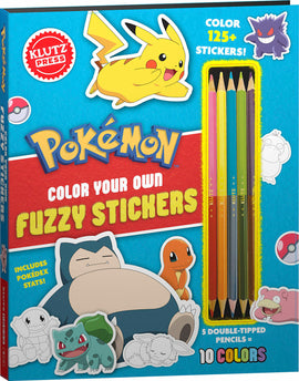 Pokémon Color Your Own Fuzzy Stickers