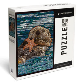 Sea Otter Paper Mosaic
