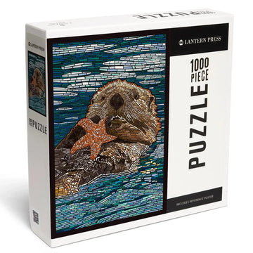 Sea Otter Paper Mosaic