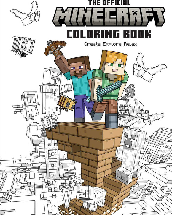 The Official Minecraft Coloring Book: Create, Explore, Relax!: Colorful Storytelling for Advanced Artists
