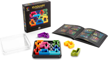IQ Deluxe - Square pieces, box, and instructional booklet.