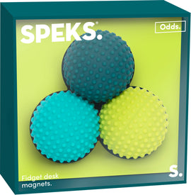 Odds Silicone Fidget Magnets Green Dots in packaging
