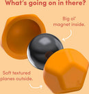 Odds Silicone Fidget Magnets Orange Planes Showing inner magnet