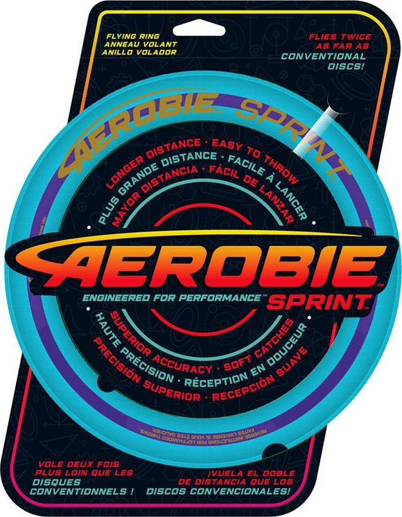 The Sprint Ring from Spinmaster is an aerodynamic flying ring designed for longer throwing distances. Available in assorted vibrant colors, it features a soft and flexible design for superior accuracy and easy catches, making it perfect for outdoor play and fun activities in parks or backyards.