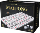 The Cardinal Classic Mah Jong game by Spinmaster features a beautifully designed box containing 144 intricately decorated tiles, a set of dice, and instructions for play. The game is suitable for ages 8 and older, designed for 2 to 4 players, and promises engaging entertainment through strategic thinking and social interaction.