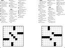 A collection of mini crossword puzzles titled 'Quick & Fun Mini Crosswords' by Sterling. The image features a beautifully designed cover showcasing engaging crossword clues and an invitation to enjoy mind-stimulating fun with this quick puzzle challenge.