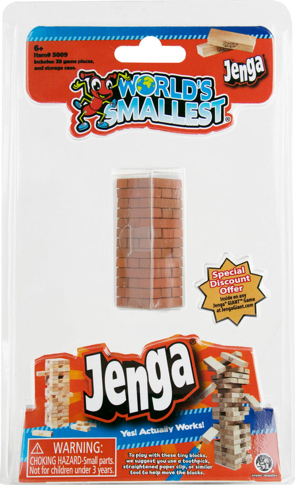 World's Smallest Jenga packaging