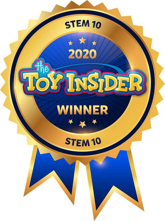 Ooze Labs: Colorful Crystal Lab DIY kit by Thames & Kosmos. The kit includes various materials and instructions for making colorful crystals, promoting STEM learning and creativity.