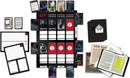 Masters of Crime: Vendetta game by Thames & Kosmos, featuring a detective board filled with character cards, investigation notes, and a sealed envelope. The game encourages strategic thinking and problem-solving as players work to solve complex mysteries.