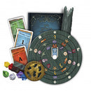 Exit: The Game: The Sunken Treasure by Thames & Kosmos is an immersive board game featuring a spiral game board, various cards including Help, Answer, and Riddle cards, along with colorful gem tokens and a unique challenge to solve hidden puzzles while exploring sunken treasure lore.