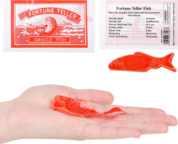 3.5" Fortune Teller Fish 72 Barcoded Pieces/ Unit