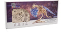 UGears 3D Windstorm Dragon DIY kit box featuring intricately designed wooden puzzle pieces and a stunning dragon model with blue wings. The packaging showcases educational benefits and highlights the no-glue assembly process.