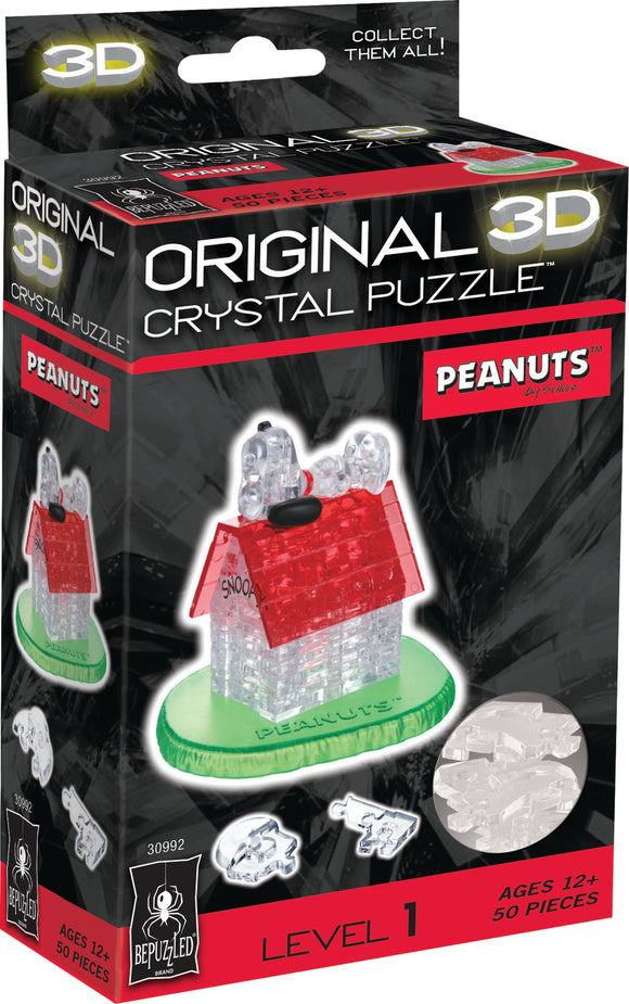 Licensed Crystal Puzzle-Snoopy And Doghouse