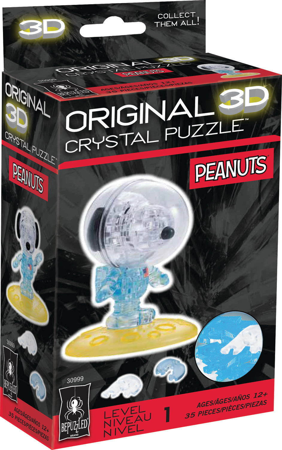 Licensed Crystal Puzzle-Snoopy Astronaut