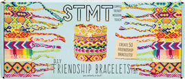 The Friendship Bracelet Kit by U.S. Toy features a colorful assortment of threads and materials for creating up to 50 unique friendship bracelets. The packaging showcases vibrant patterns and the comprehensive DIY kit options to inspire creativity in bracelet making.