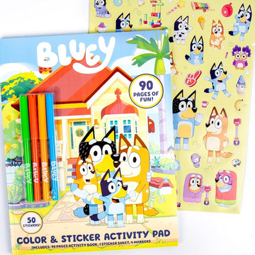 Bluey Color and Sticker Playset
