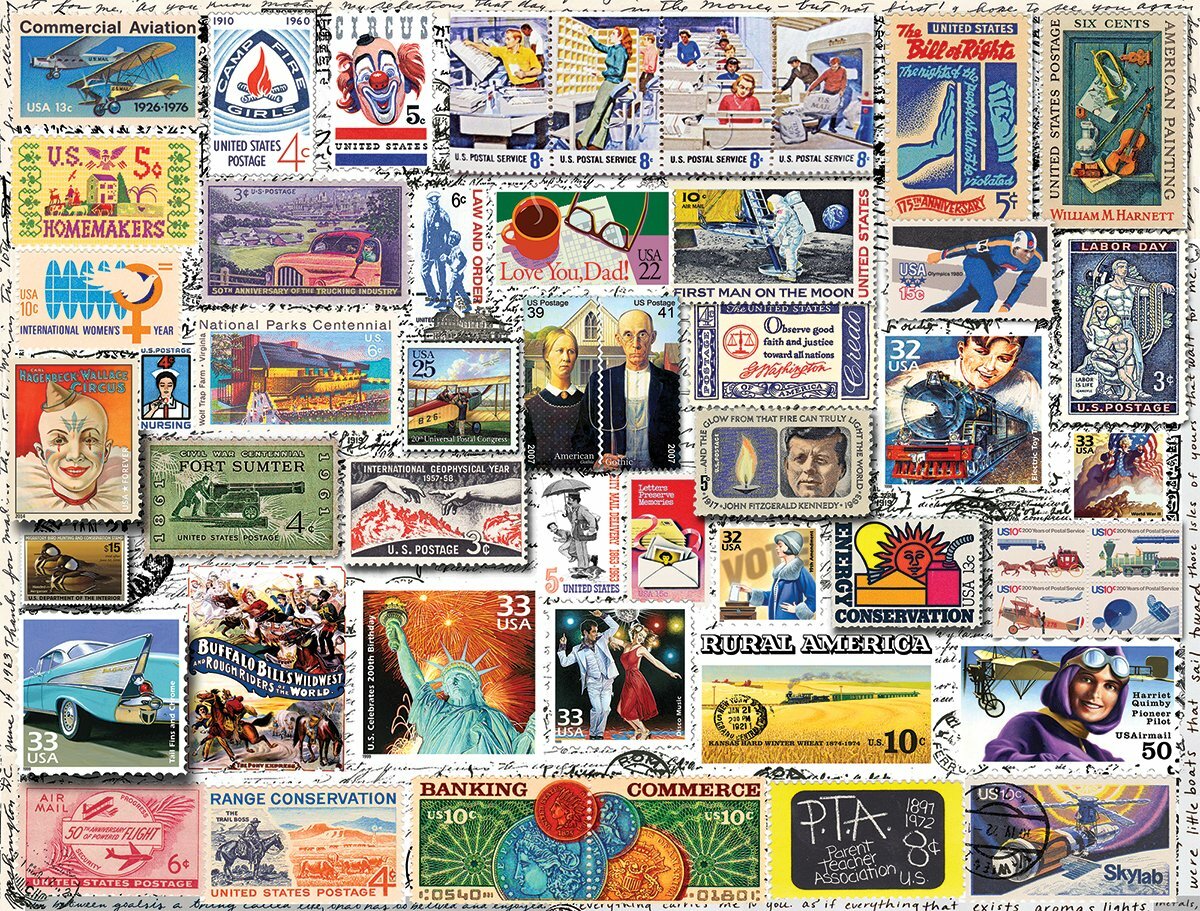 Classic Stamps Jigsaw Puzzle