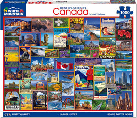Best Places in Canada - 1000 Piece - White Mountain Puzzles