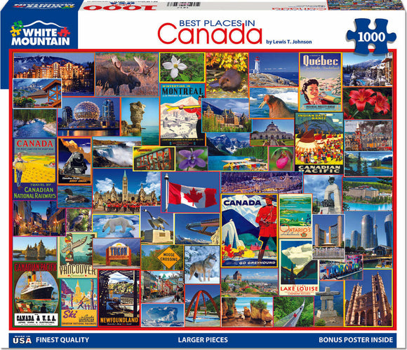 Best Places in Canada - 1000 Piece - White Mountain Puzzles