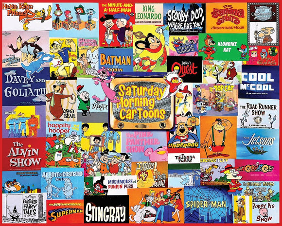Saturday Morning Cartoons - 1000 Piece - White Mountain Puzzles