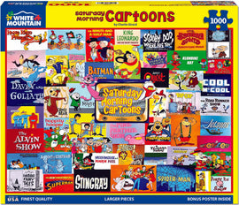 Saturday Morning Cartoons - 1000 Piece - White Mountain Puzzles