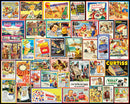 Great Old Ads Jigsaw Puzzle featuring a vibrant collage of vintage advertisements from various brands. The puzzle showcases colorful retro designs and illustrations, capturing the essence of bygone eras. Perfect for nostalgia lovers and puzzle enthusiasts alike.