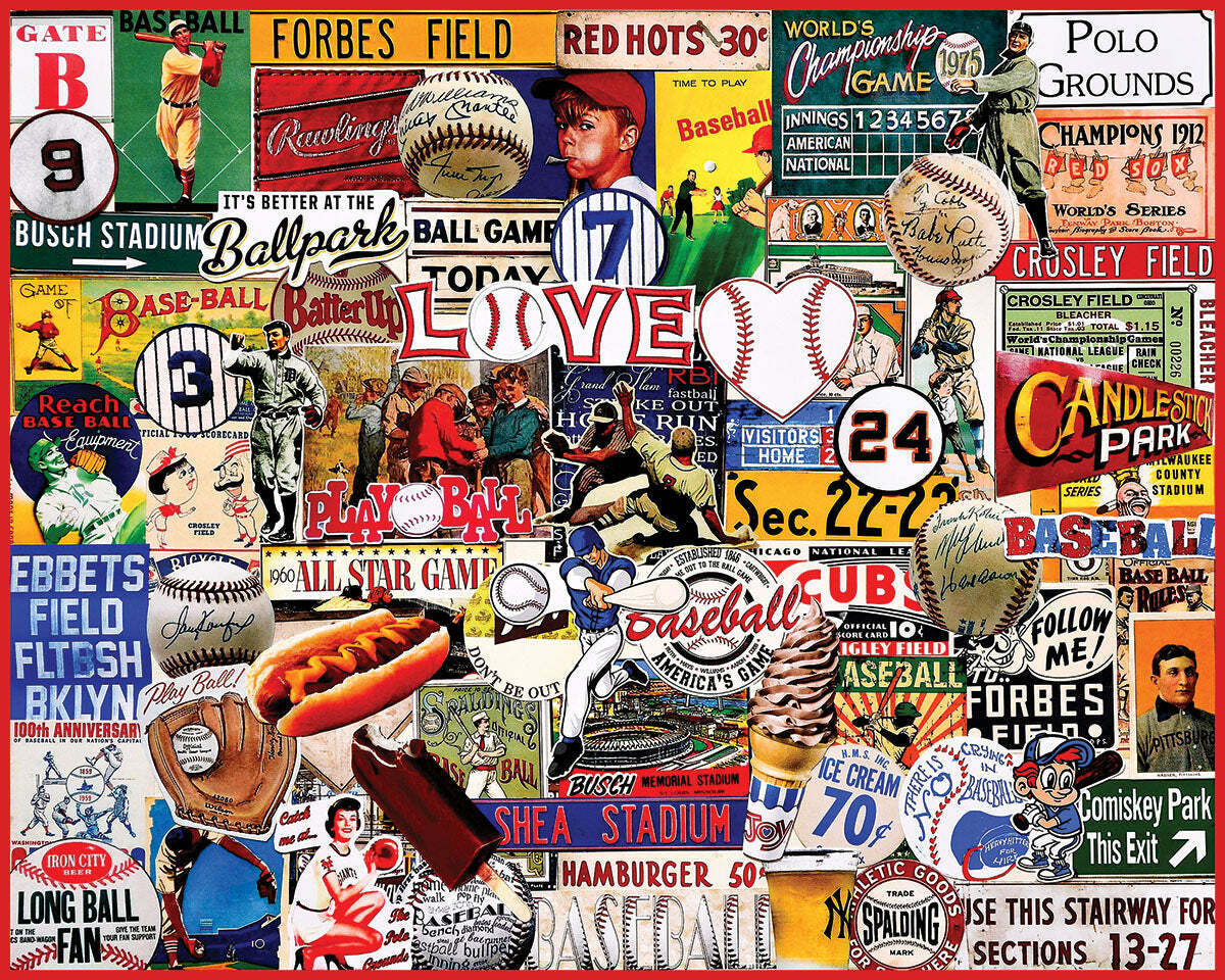 I Love Baseball Jigsaw Puzzle