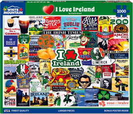 I Love Ireland - 1000 Piece Jigsaw Puzzle