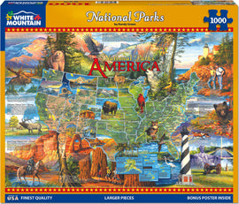 National Parks - 1000 Piece - White Mountain Puzzles