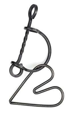 The Iron Heart Tavern Puzzle features a unique mechanical design crafted from sturdy metal. It includes intricate shapes resembling a heart intertwined with a twisted loop, providing a challenging and engaging puzzle experience.